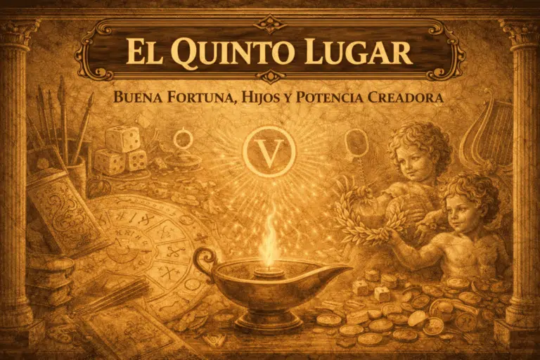 El Quinto Lugar en la carta natal: La Buena Fortuna, los hijos y la potencia creadora