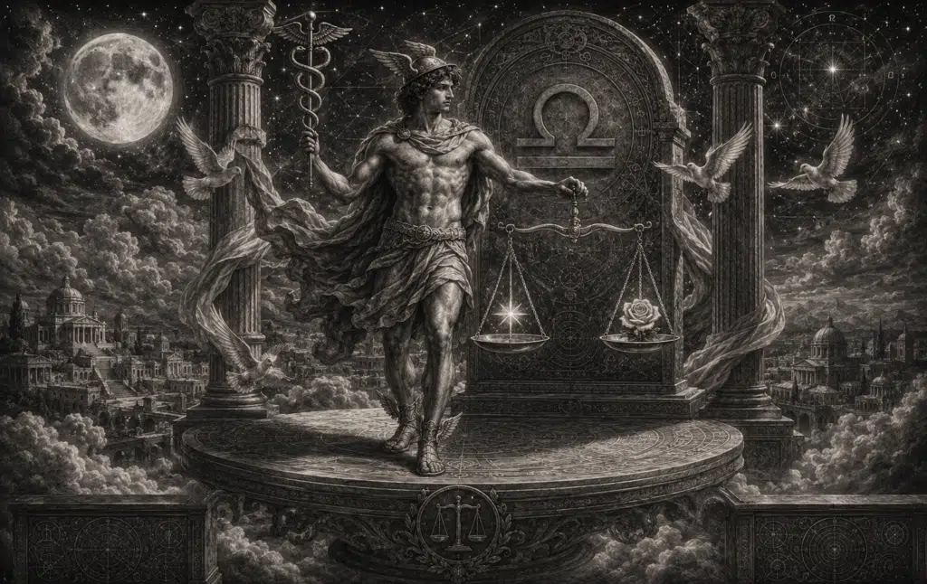 Mercurio en Libra en la Carta Natal: Significado Completo según la Astrología Tradicional