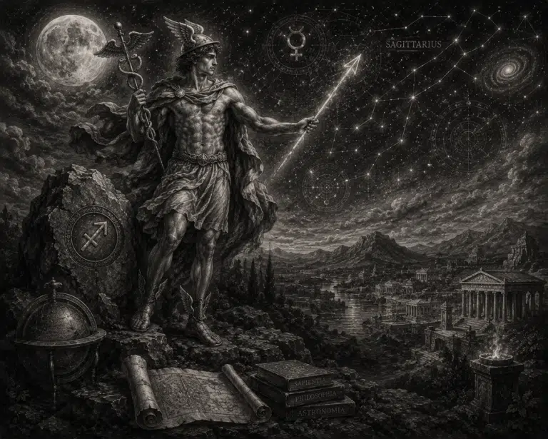 Mercurio en Sagitario en la Carta Natal: Significado Completo según la Astrología Tradicional