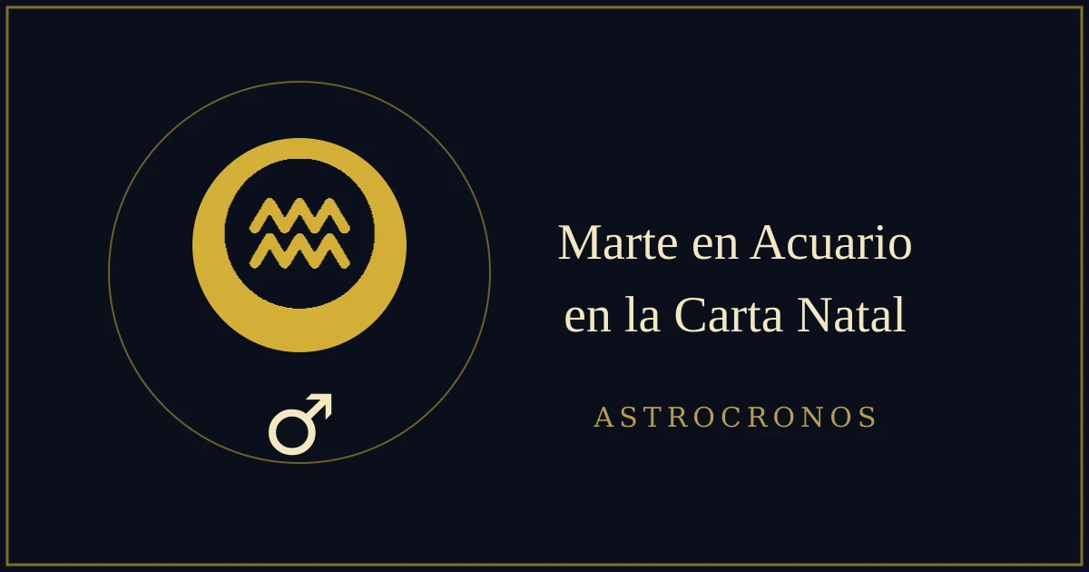Marte en Acuario en la Carta Natal: El Rebelde que Lucha por el Futuro