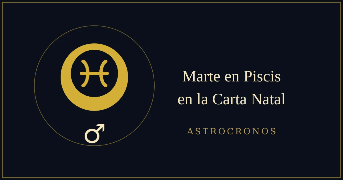 Marte en Piscis en la Carta Natal: El Guerrero que Lucha con el Corazón Abierto