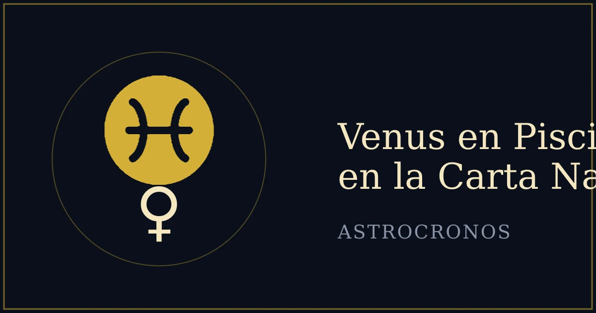 Venus en Piscis en la Carta Natal: El Amor Exaltado que se Disuelve en el Océano