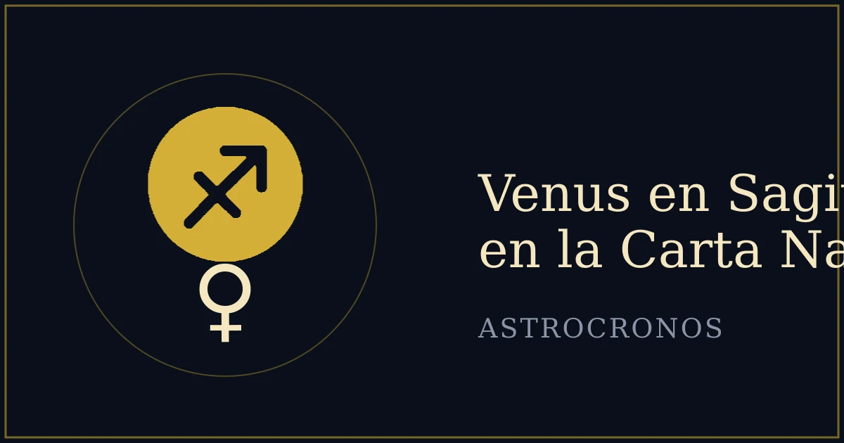 Venus en Sagitario en la Carta Natal: El Amor que Cabalga hacia el Horizonte